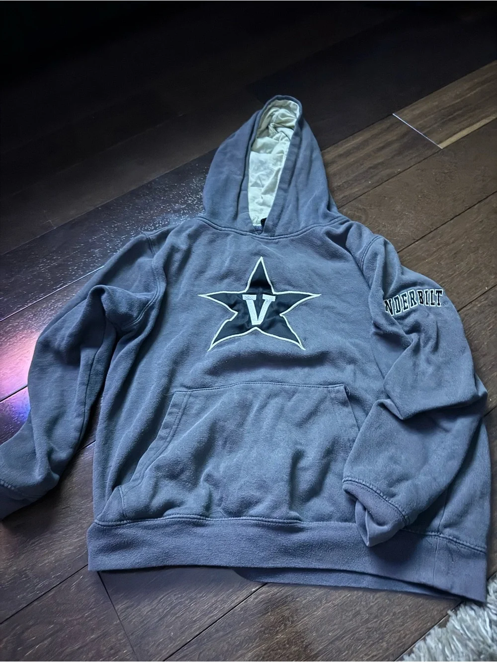 Colosseum Black Hoodie with Cream Lined Hood